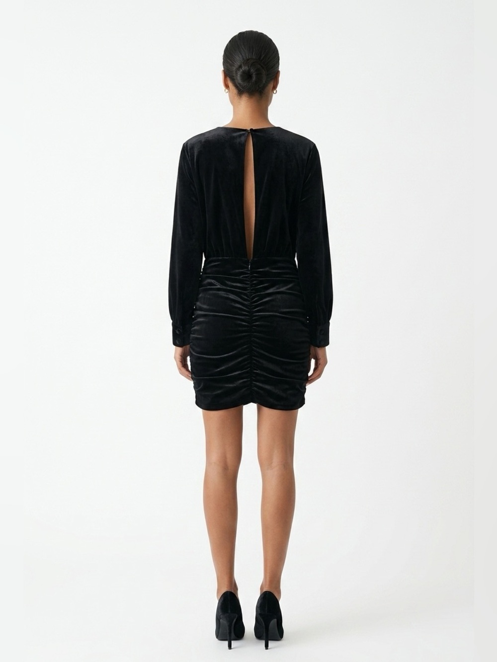 Zara open back dress